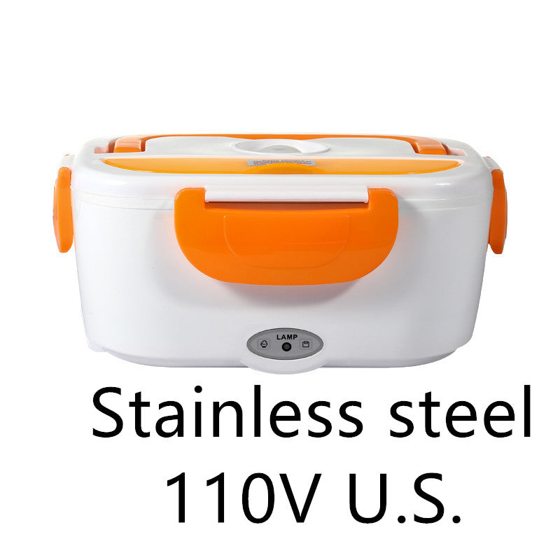 Kitchen Electric Heated Lunch Box Stainless Steel | Food Warmer Container