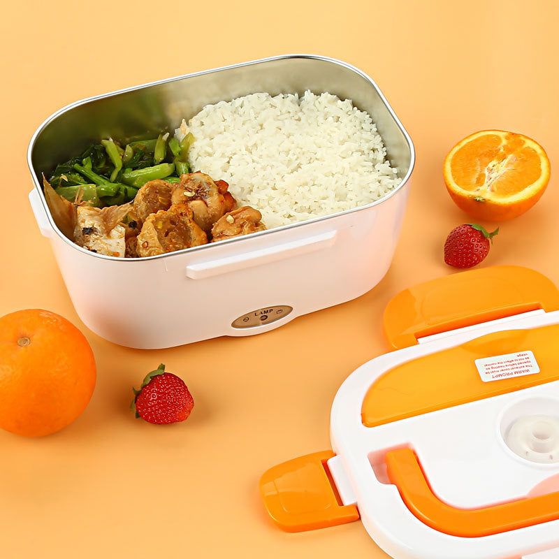 Kitchen Electric Heated Lunch Box Stainless Steel | Food Warmer Container
